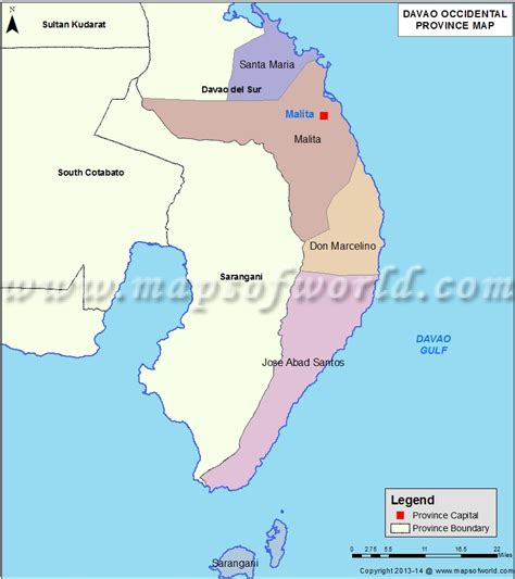 Davao Occidental Map .